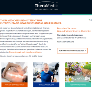 Relaunch der Website von BNI Mitglied TheraMedic Gesundheitszentrum…