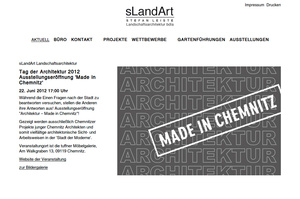 Webdesign Startseite sLandArt…