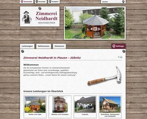 Webdesign Handwerksbetrieb Zimmerei im Vogtland Plauen…