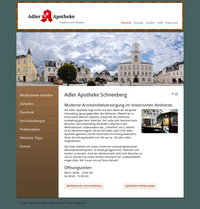 Webdesign Adler Apotheke Schneeberg