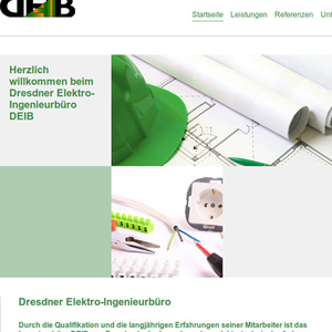 Webdesign Ingenieurbüro für Elektroplanung (DEIB GmbH)…