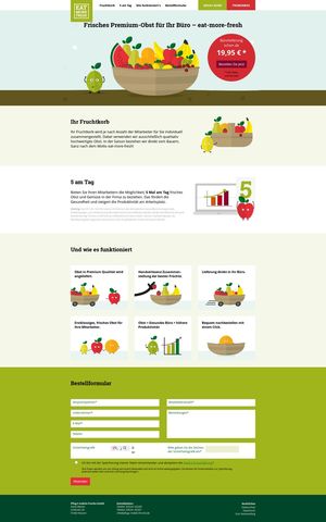 Homepage Erstellung für eat-more-fresh…