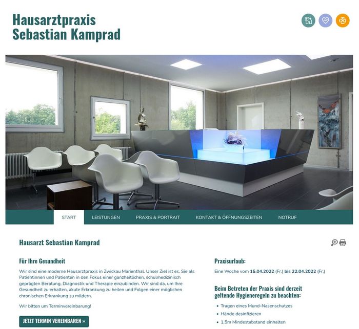 Homepage Hausarzt Zwickau