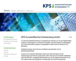 Webdesign KPS Kunststofftechnik Erzgebirge…