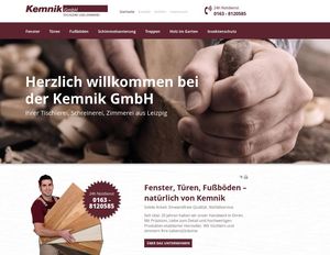 Webdesign Tischlerei, Zimmerei, Schreinerei Kemnik GmbH…