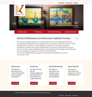Webdesign Kulturraum Vogtland-Zwickau…