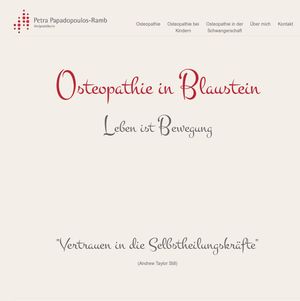 Osteopathie Blaustein Petra Papadopoulos-Ramb…