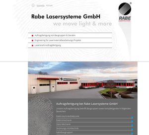Webdesign Rabe Lasersysteme in Plauen…
