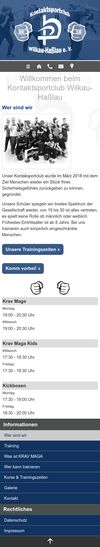 Responsive Webdesign Kampfsportverein in Zwickau