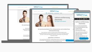 Responsive Webdesign Mobilansicht tattoofrei Chemnitz…