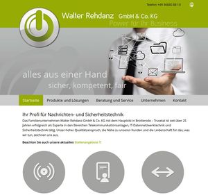 Business Webdesign für die Firma Walter Rehdanz GmbH & Co. KG…