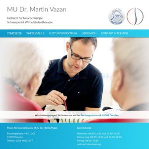 Webdesign Arztpraxis Neurochirurgie Dr. Vazan…