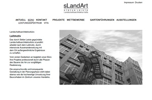 Webdesign Büroseite sLandArt…