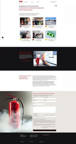 Webdesign Brandschutz Unternehmen…