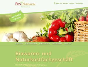 Webdesign Einzelhandel Bioladen Pro-Natura…
