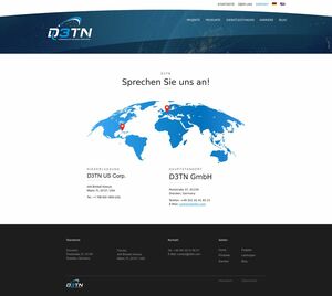 Webdesign HTML-Startseite D3TN Dresden…