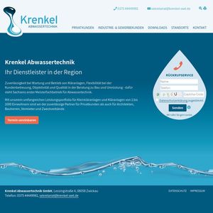 Webdesign Handwerksbetrieb Krenkel Abwassertechnik…