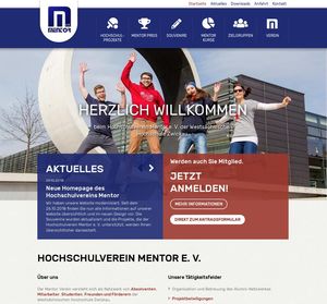 Webdesign Hochschulverein Mentor e. V.…