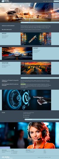 Webdesign Import- Export Dienstleister ZKS Gera