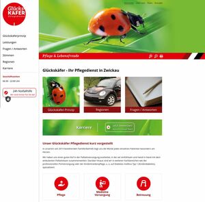Webdesign Pflegedienst Glückskäfer Oberhohndorf…