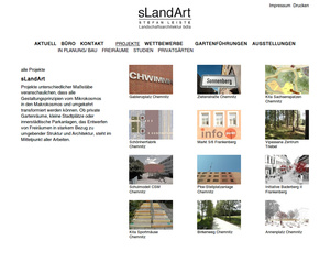 Webdesign Projekt-Referenzen sLandArt…