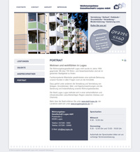 Webdesign der Wohnungsbau-Gesellschaft Lugau mbH