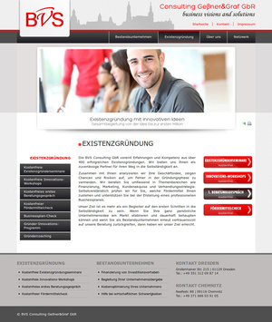 Website BVS-Consulting Existenzgründer…