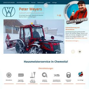 Webdesign für Hausmeister-Dienstleistungen Peter Weyers…